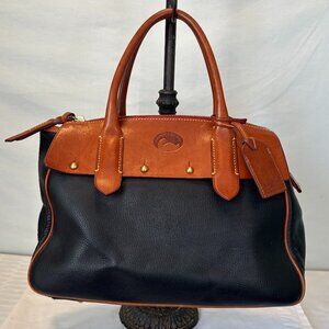 Vintage (90's) Dooney and Bourke black leather satchel purse